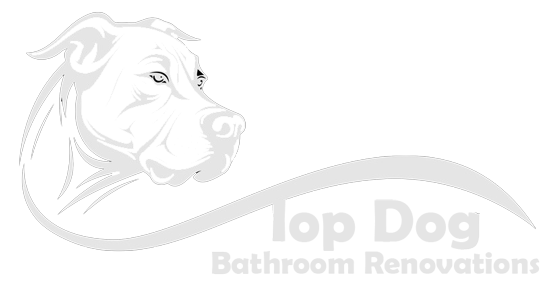 Top Dog Bathroom Renovations White Logo